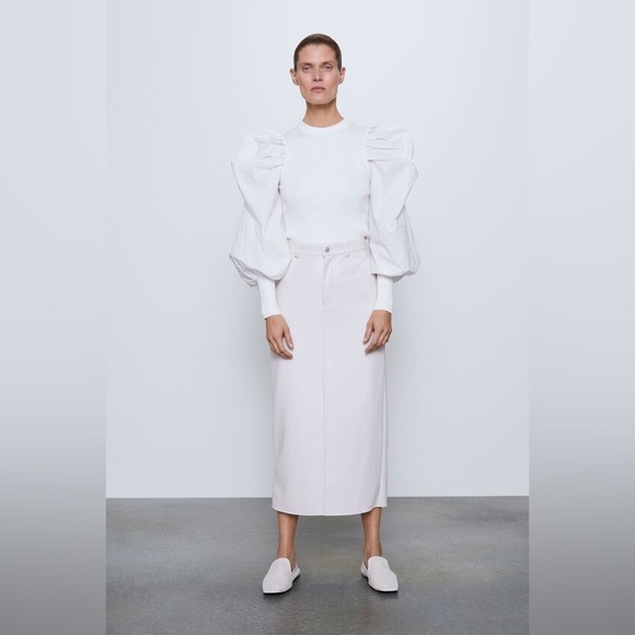 ZARA COMBINATION KNIT TOP SIZE M           🌸Bloggers Favorite🌸 - Picture 14 of 14